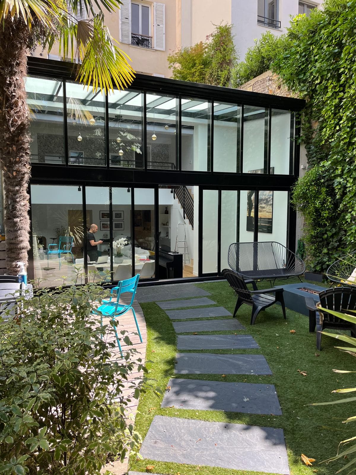 Extension véranda maison de ville - Asnières