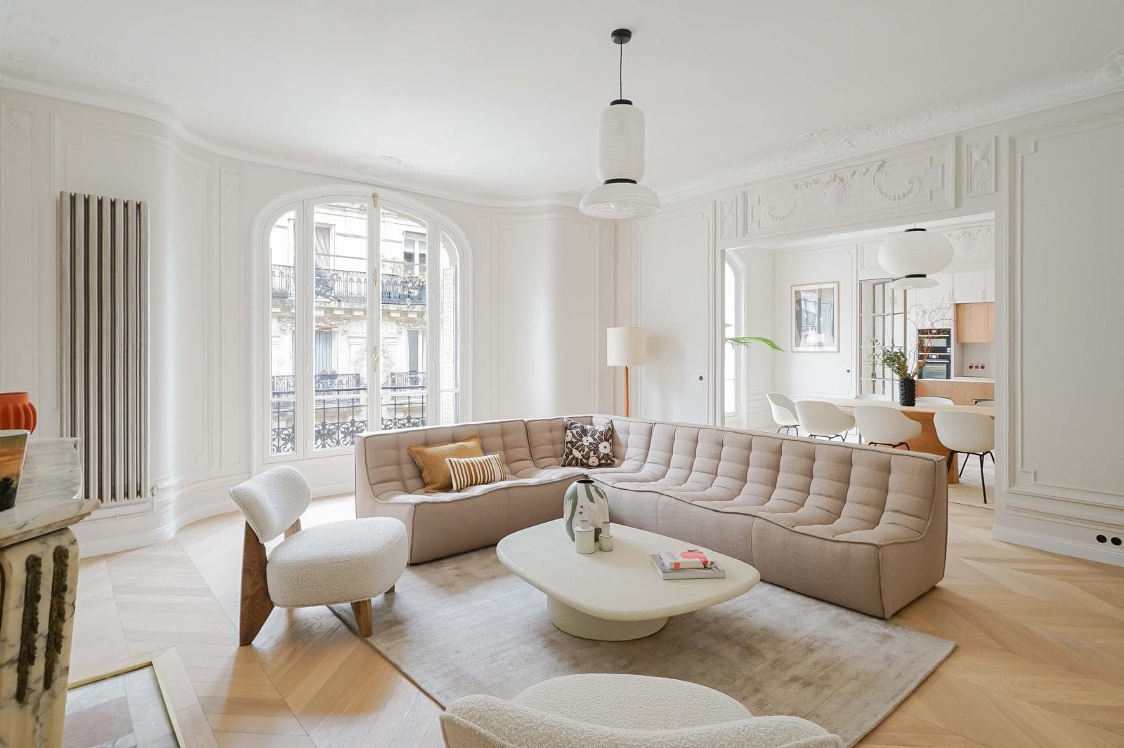 Cheminée d'époque restaurée - Paris 7