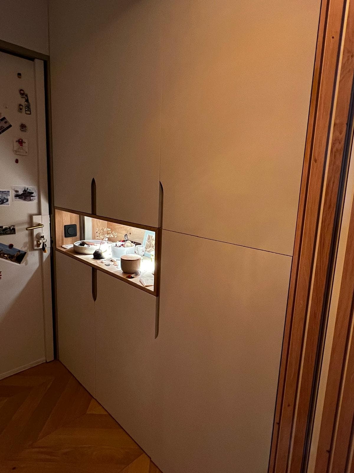 Entrée avec meuble sur mesure