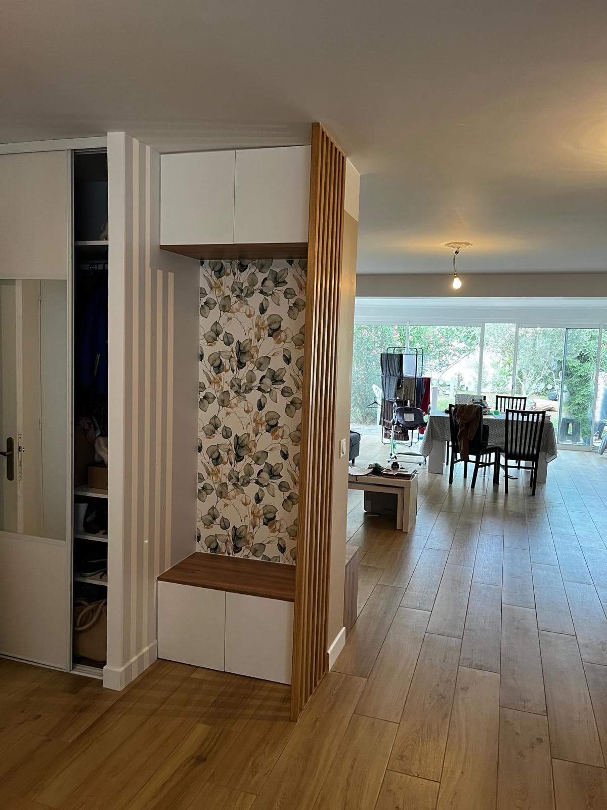 Rénovation intérieure maison Saint-Maur - Cuisine ouverte sur salon