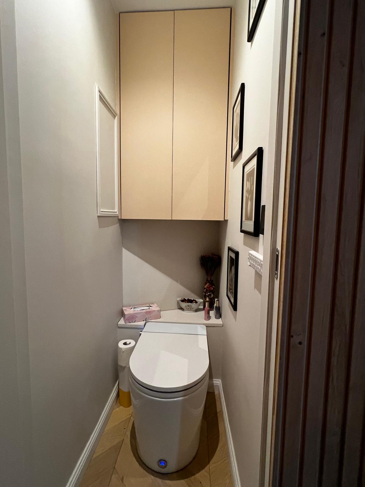 Optimisation des espaces - WC avec rangement intégré